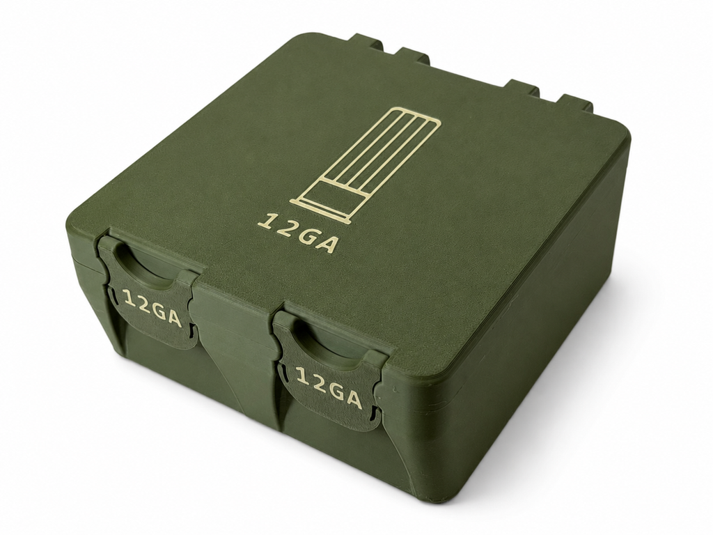 12 Gauge Ammo Box - Fits Up to 3 Inch Shells – 30 Rounds